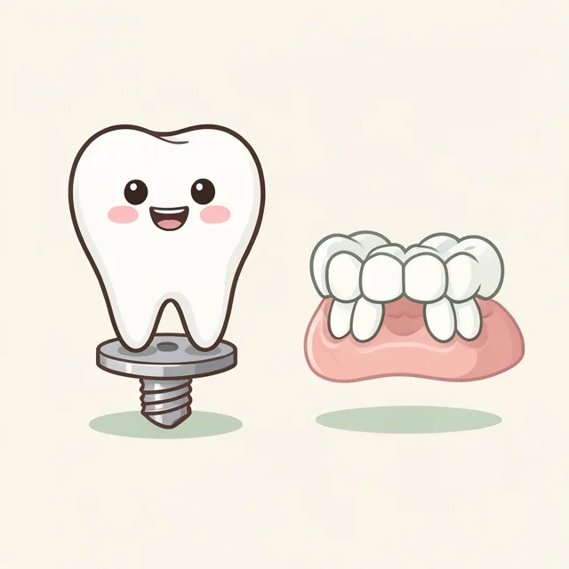 Illustration for “Dental Implants vs Bridges: Which Suits a Missing Tooth?”